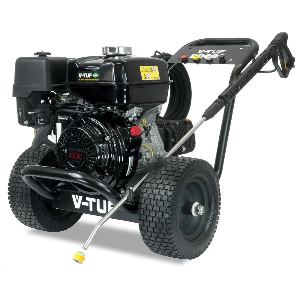 V-TUF DD080 Industrial 9HP Honda Petrol Pressure Washer + 19" Surface Cleaner + 8M High Reach Telescopic Lance + Turbo Nozzle - Image 2