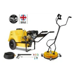 TORRENT2 7HP 190 Bar, 13L/min Mini-Bowser Petrol Pressure Washer + 20" Poly Deck Surface Cleaner