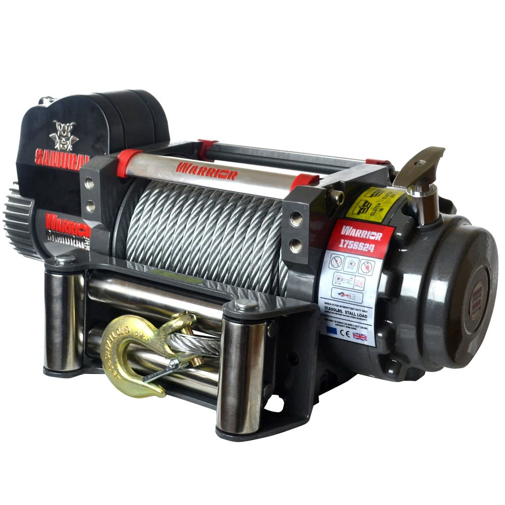 Samurai 17500 Electric Winch - Steel Rope (24V)