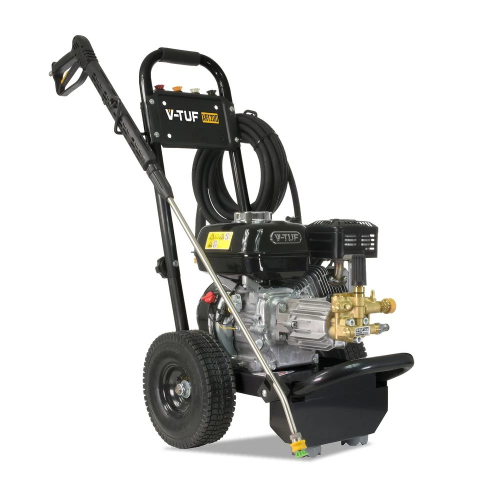 V-TUF TORRENT XRT200 Industrial 6.5HP Petrol Pressure Washer With GX200 Honda Engine - 2755psi, 190Bar, 12L/min Pump