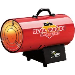 Clarke DEVIL1600DV Dual Voltage 110/230V Gas Heater