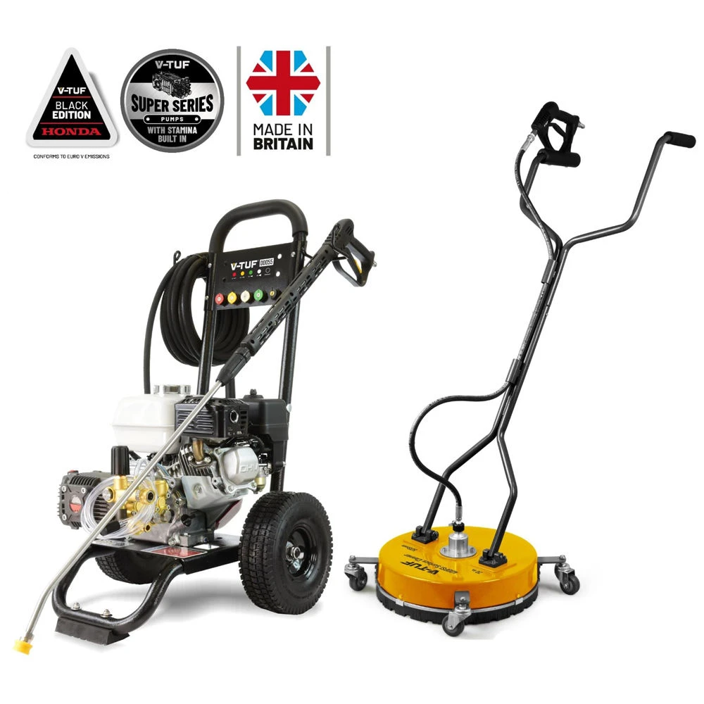 V-TUF DD055 150Bar 13L/Min Petrol Honda Engine Pressure Washer + 20" V-TUF Lightweight Surface Cleaner