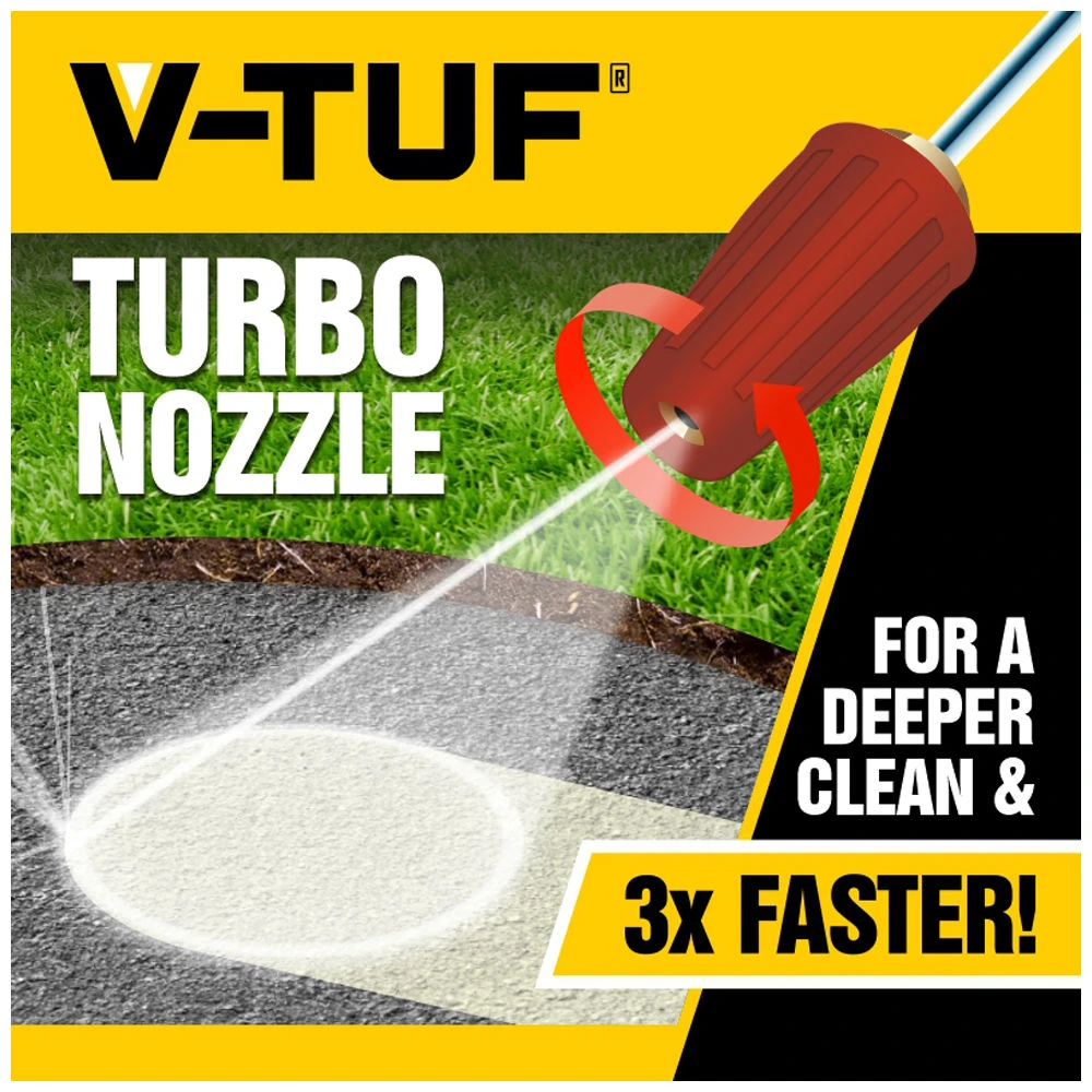 V-TUF 4000PSI 276bar 100°C 05 Red HD Turbo Nozzle X SSQM - Image 2