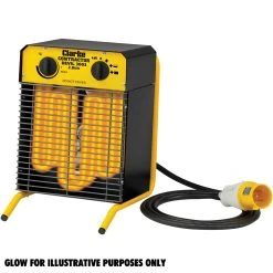 Clarke Devil 3003 2.8kW Electric Fan Heater (110V)