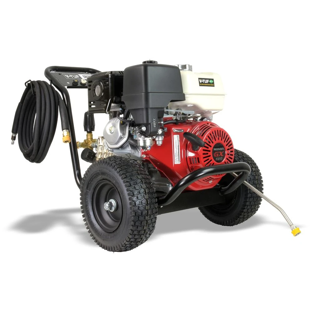 V-TUF GB130 4000psi, 280Bar, 15L/min Industrial 13HP Gearbox Driven Honda Petrol Pressure Washer - Image 2