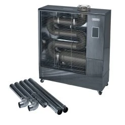 Draper Tools 15.1kW Far Infrared Diesel Heater With Flue Kit (230V)