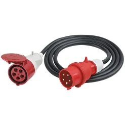 Clarke DCL16B 2.8m 400V Connecting Lead With 16Amp Plug And Socket