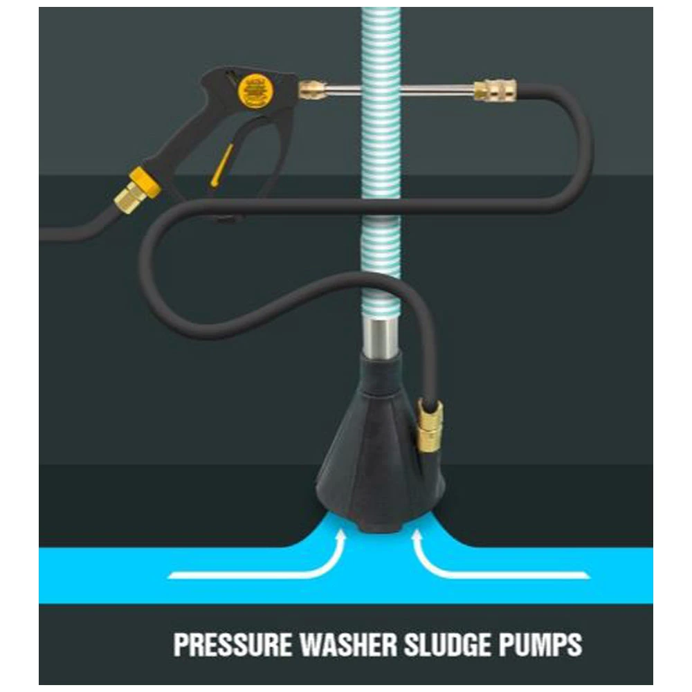 V-TUF H5.010K Sludge Pump With 4m Of Slurry Hose - M22M High Pressure Inlet & V-TUF MSQ Male Adapter - Image 3